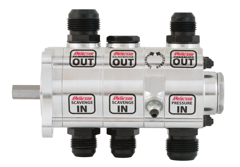 Peterson Fluid Systems R4 3-Stage Oil Pump - Right Side Mount - HV - Rear Drive