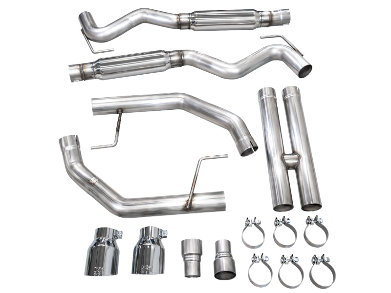 AWE Tuning AWE 2024 Ford Mustang GT Fastback S650 RWD Track Edition Cat-Back Exhaust w/ Dual Chrome Silver Tips