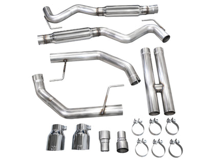 AWE Tuning AWE 2024 Ford Mustang GT Fastback S650 RWD Track Edition Cat-Back Exhaust w/ Dual Chrome Silver Tips