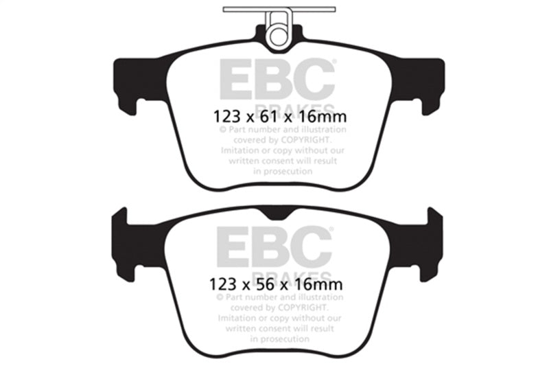 EBC Racing 2013+ Audi S3 (8V) RP-1 Race Rear Brake Pads