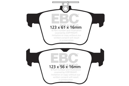 EBC Racing 2013+ Audi S3 (8V) RP-1 Race Rear Brake Pads