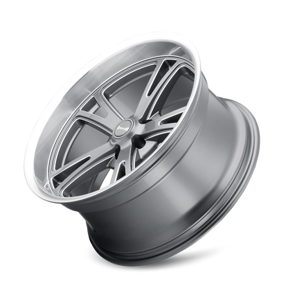 Ridler Wheels Ridler 606 17x8 / 5x120.65 BP / 0mm Offset / 83.82mm Hub Gloss Grey Machined Wheel