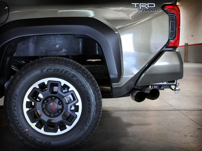 aFe 24-25 Toyota Tacoma L4-2.4L (t) Vulcan Series 2.5in to 3in Cat-Back w/ Black Tip