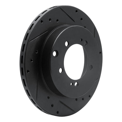 R1 Concepts R1 91-93 Dodge STEALTH Rear Right Drilled & Slotted Black Brake Rotor