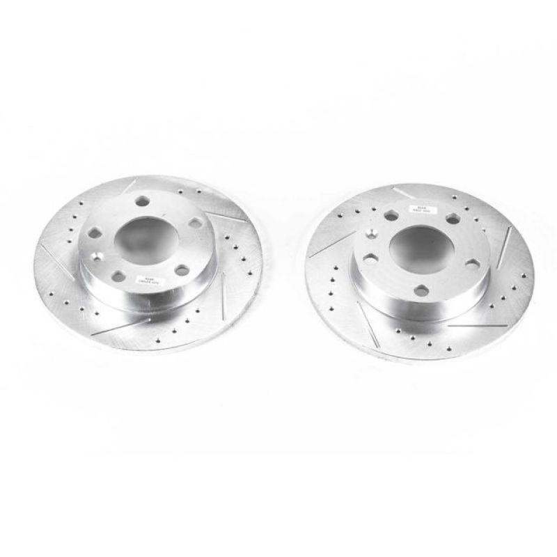 PowerStop Power Stop 02-06 Audi A4 Rear Evolution Drilled & Slotted Rotors - Pair