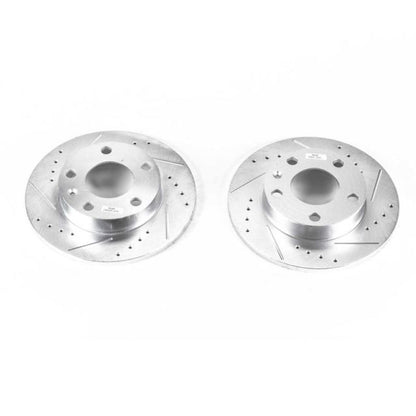 PowerStop Power Stop 02-06 Audi A4 Rear Evolution Drilled & Slotted Rotors - Pair
