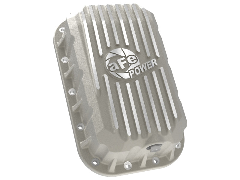 aFe POWER Street Series Engine Oil Pan Raw w/ Machined Fins Jeep Wrangler (JK) 12-18 V6-3.6L