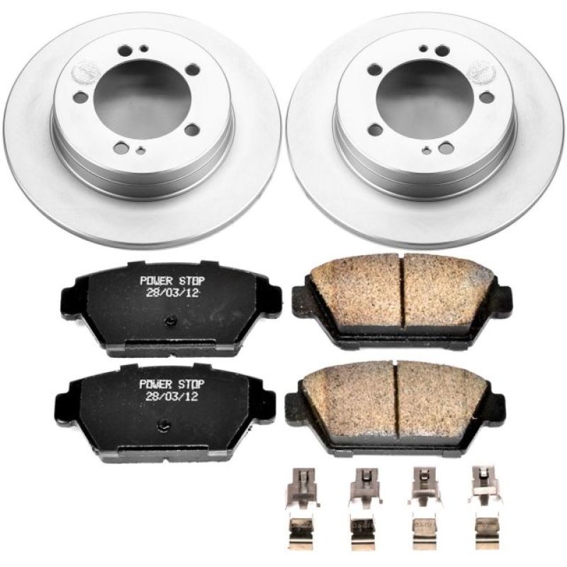 PowerStop Power Stop 90-94 Eagle Talon Rear Z17 Evolution Geomet Coated Brake Kit