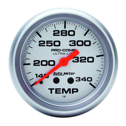 Autometer Ultra-Lite 2-5/8in Mechanical 140-340 Degree F Temperature Gauge