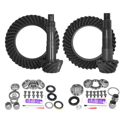 Yukon Gear & Axle Yukon Gear Ring & Pinion Gear Kit Package Front & Rear with Install Kits - Toyota 8.2/8in. IFS