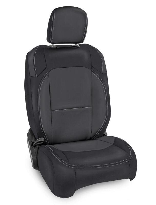 PRP Seats PRP 2018+ Jeep Wrangler JLU/4 Door/Gladiator JT/Non-Rubicon Front Seat Covers(Pair) -Black/Grey