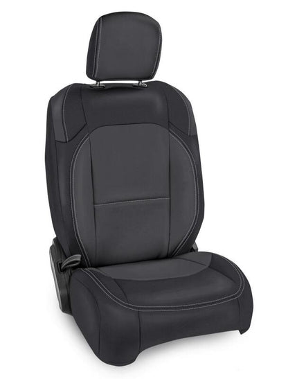 PRP Seats PRP 2018+ Jeep Wrangler JLU/4 Door/Gladiator JT/Non-Rubicon Front Seat Covers(Pair) -Black/Grey