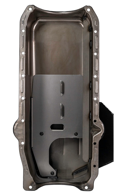 Moroso 86-Up Chevrolet Small Block (w/1 Pc Rear Main Seal) Wet Sump 7qt 7.5in Steel Oil Pan - Black