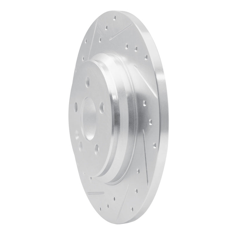 R1 Concepts R1 00-05 Mercedes-Benz ML430 Rear Left Drilled & Slotted Silver Brake Rotor