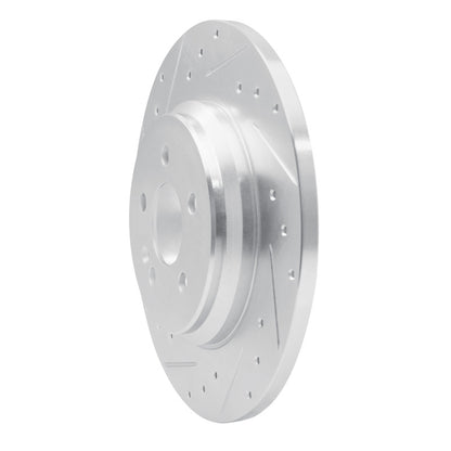 R1 Concepts R1 00-05 Mercedes-Benz ML430 Rear Left Drilled & Slotted Silver Brake Rotor