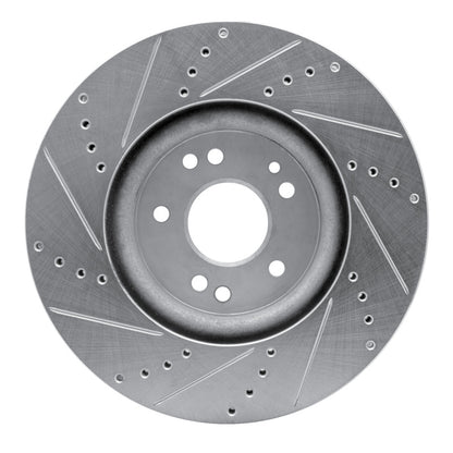 R1 Concepts R1 94-02 Mercedes-Benz E500 Right Front Drilled & Slotted Silver Brake Rotor