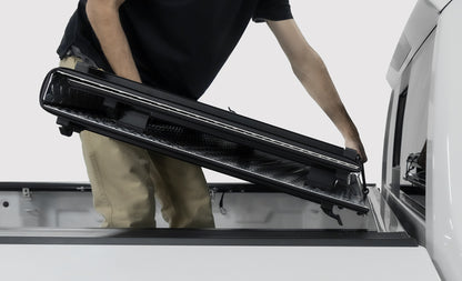 Access LOMAX 22-24 Toyota Tundra 6ft 6in Bed Tri-Fold Cover Black Urethane Finish