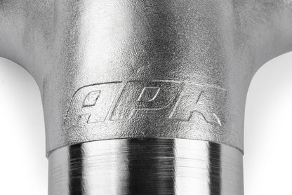 APR Cast T304 Stainless Steel Double Y-Splitter - 76mm to Quad 63.5mm (3in to Quad 2.5in)