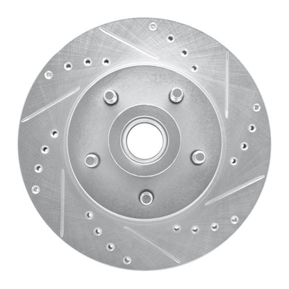 R1 Concepts R1 79-91 Ford LTD Crown Victoria Front Right Drilled & Slotted Silver Brake Rotor