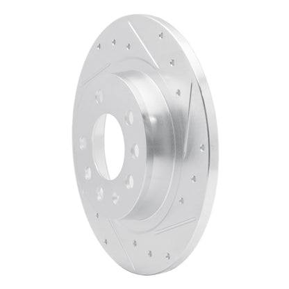 R1 Concepts R1 06-10 Pontiac SOLSTICE Rear Right Drilled & Slotted Silver Brake Rotor