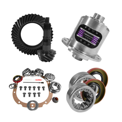 Yukon Gear & Axle Yukon 8.8in Ford 4.56 Rear Ring & Pinion Install Kit 31 Spline Positraction 2.99in Axle Bearings