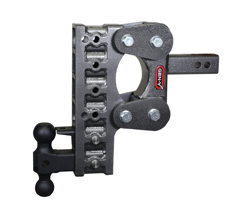 GEN-Y Hitch Gen-Y The Boss Torsion-Flex 2in Shank 10in Drop 10K Hitch w/GH-031 Dual-Ball/GH-032 Pintle Lock