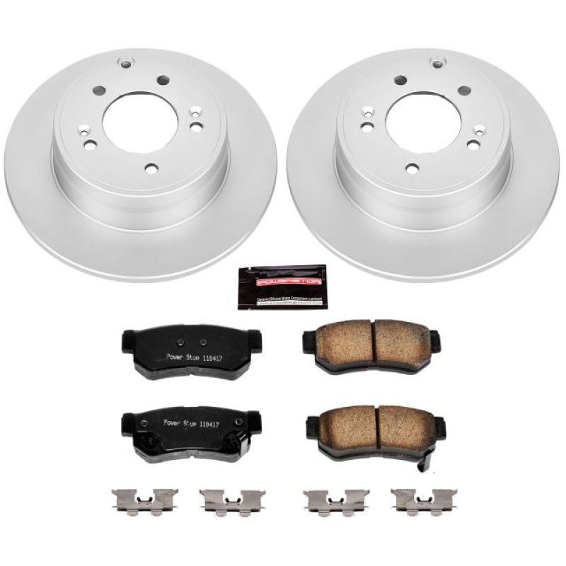 PowerStop Power Stop 06-08 Hyundai Sonata Rear Z17 Evolution Geomet Coated Brake Kit