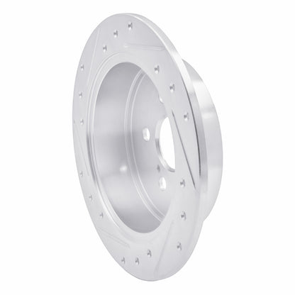 R1 Concepts R1 00-10 Pontiac Vibe Rear Right Drilled & Slotted Silver Brake Rotor