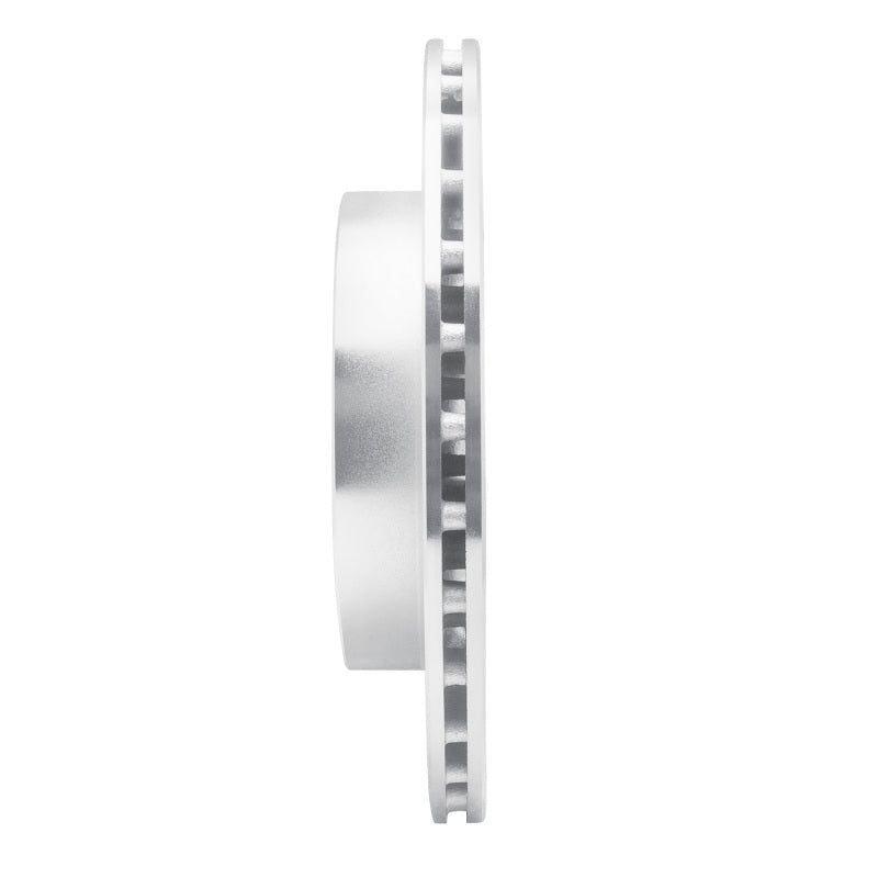 R1 Concepts R1 08-15 Mitsubishi Lancer Rear Left Drilled & Slotted Silver Brake Rotor