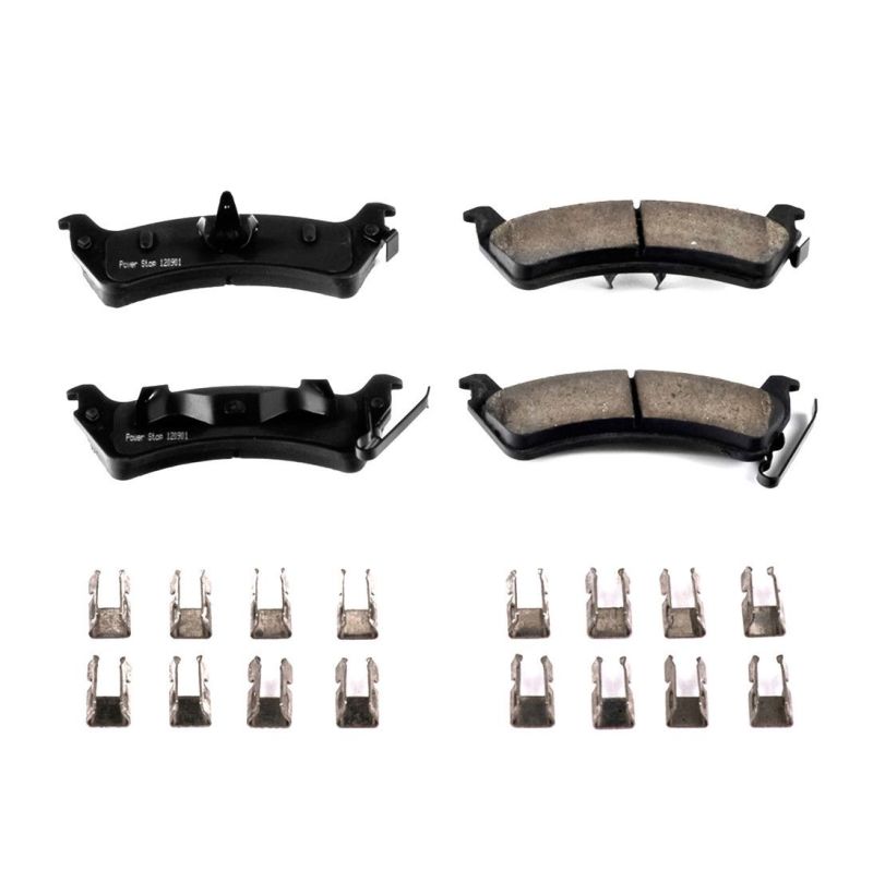 PowerStop Power Stop 94-98 Jeep Grand Cherokee Rear Z17 Evolution Ceramic Brake Pads w/Hardware