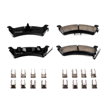 PowerStop Power Stop 94-98 Jeep Grand Cherokee Rear Z17 Evolution Ceramic Brake Pads w/Hardware
