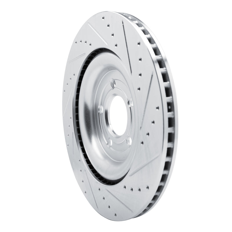R1 Concepts R1 20-25 Ford Police Interceptor Utility Rear Left Drilled & Slotted Silver Brake Rotor
