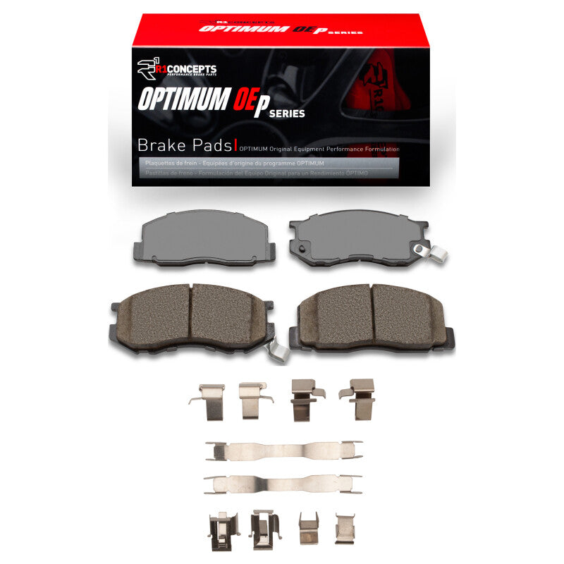 R1 Concepts R1 84-89 Toyota Van Wagon Front Optimum OE Pads & Hardware Kit
