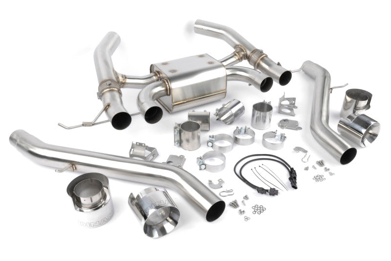 Dinan 21-27 BMW M3/M4 (G80/G82/G83) Valved Axleback Exhaust System - Polished Tips