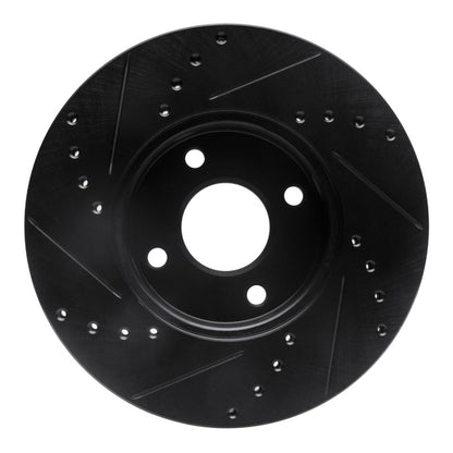 R1 Concepts R1 05-12 Ford Ecosport (Mexico) Front Right Drilled & Slotted Black Brake Rotor