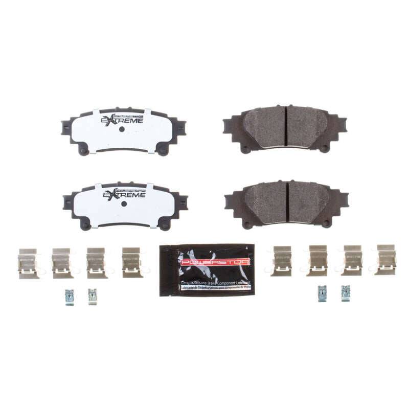PowerStop Power Stop 16-17 Lexus GS200t Rear Z26 Extreme Street Brake Pads w/Hardware