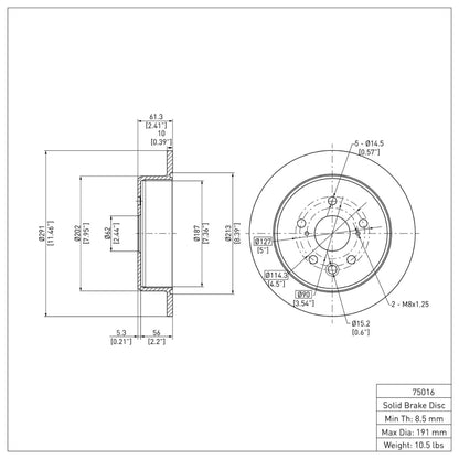 DFC 06-15 Lexus IS250 Rear Brake Rotor