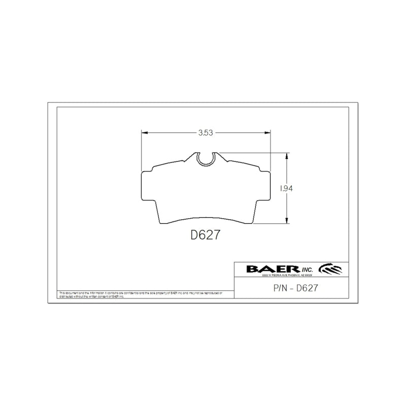 Baer Brakes Replacement Pads for Rear Classic and Ironsport Systems