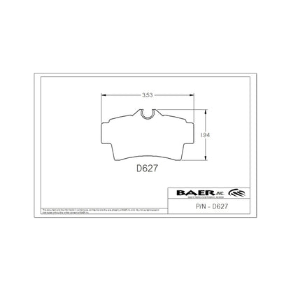 Baer Brakes Replacement Pads for Rear Classic and Ironsport Systems