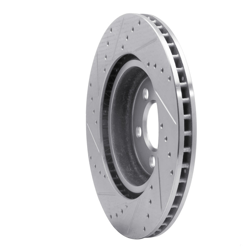 R1 Concepts R1 05-23 Chrysler 300 Front Right Drilled & Slotted Silver Brake Rotor