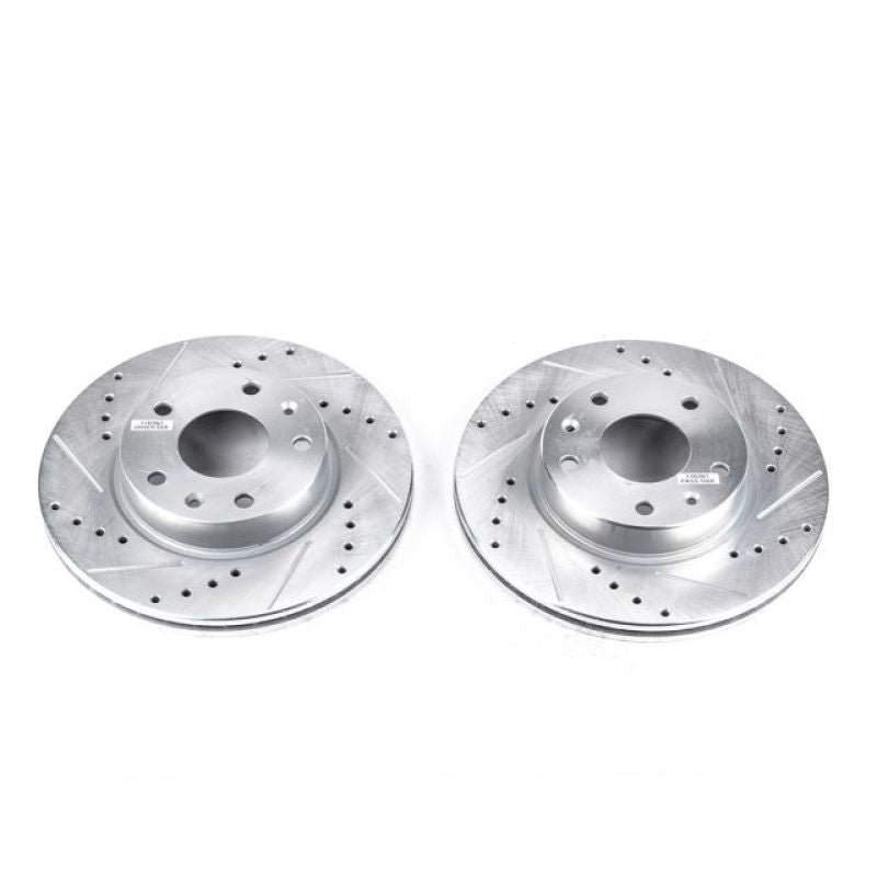 PowerStop Power Stop 02-05 Land Rover Freelander Front Evolution Drilled & Slotted Rotors - Pair