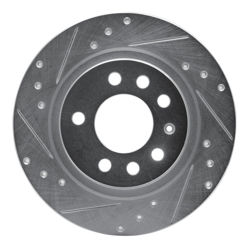 R1 Concepts R1 06-10 Pontiac SOLSTICE Rear Left Drilled & Slotted Silver Brake Rotor