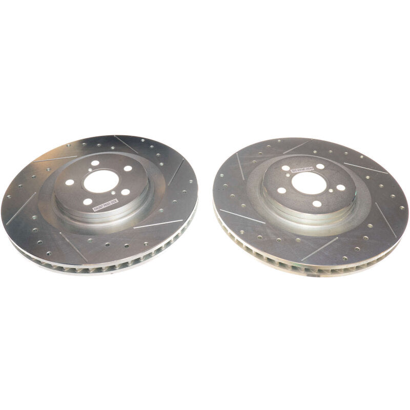 PowerStop Power Stop 16-17 Lexus GS200t Front Evolution Drilled & Slotted Rotors - Pair
