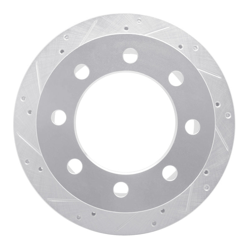 R1 Concepts R1 00-02 Dodge Ram 3500 Rear Left Drilled & Slotted Silver Brake Rotor