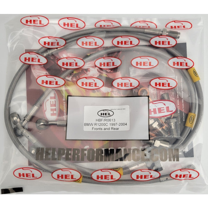 HEL Performance CL-HBK0613 Standard Replacement Brake Lines Stainless Steel Braided