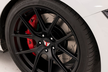 DBA 07+ Toyota Landcruiser 200 Series Front Drilled and Slotted 4000 Series Rotor