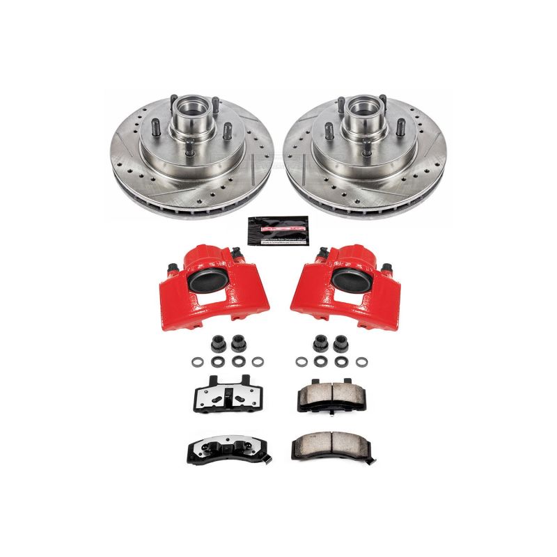 PowerStop Power Stop 98-99 GMC Yukon Front Z36 Truck & Tow Kit w/Cals