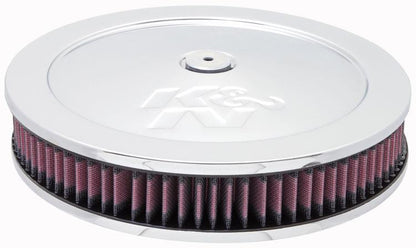 K&N Engineering K&N 5 1/8in Flange 11in OD 3 1/4in Height w/ Vent Custom Air Cleaner Assembly