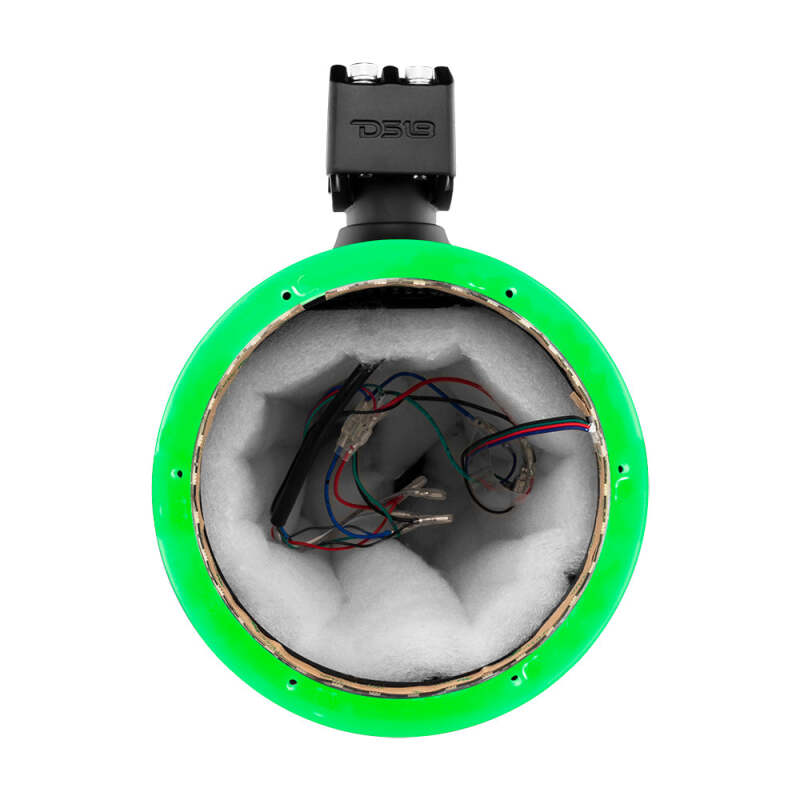 DS18 Marine And Powersports Towers Speakers Not Included 8in RGB LED Lights Black