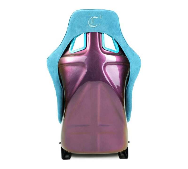 NRG FRP Bucket Seat (Large) Prisma-Chromatic Dark Teal Vegan Suede w/ Chameleon Back